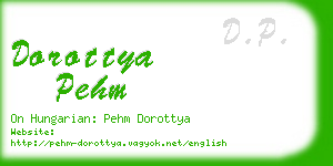 dorottya pehm business card